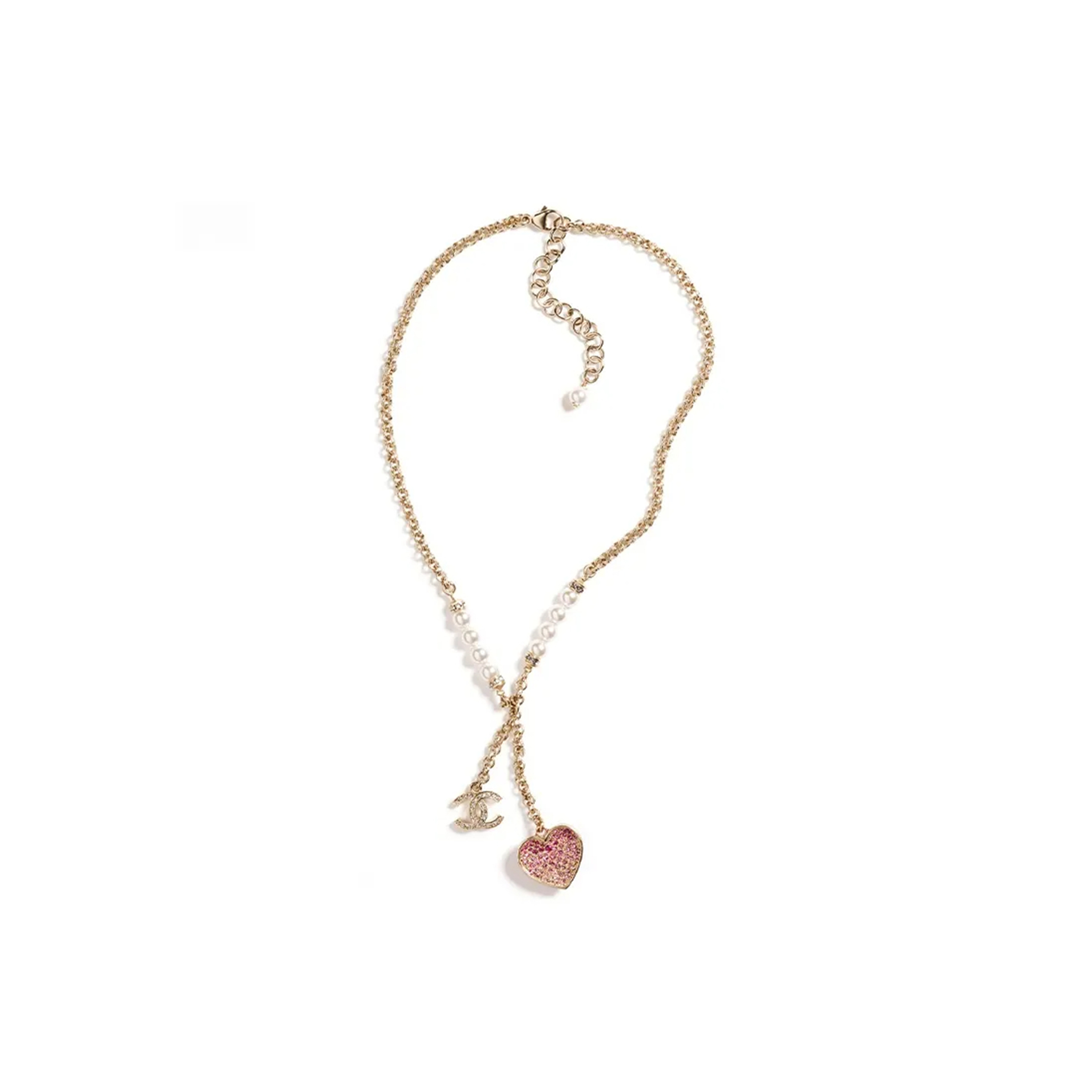 Ch*el classic gorgeous heart necklace aba393